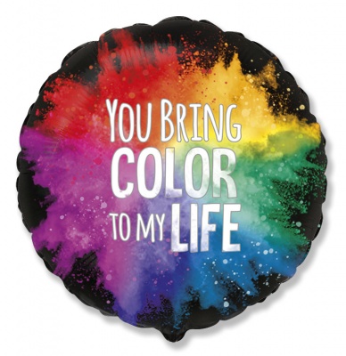 Pride Life in Colours 18'' Round Foil Balloon